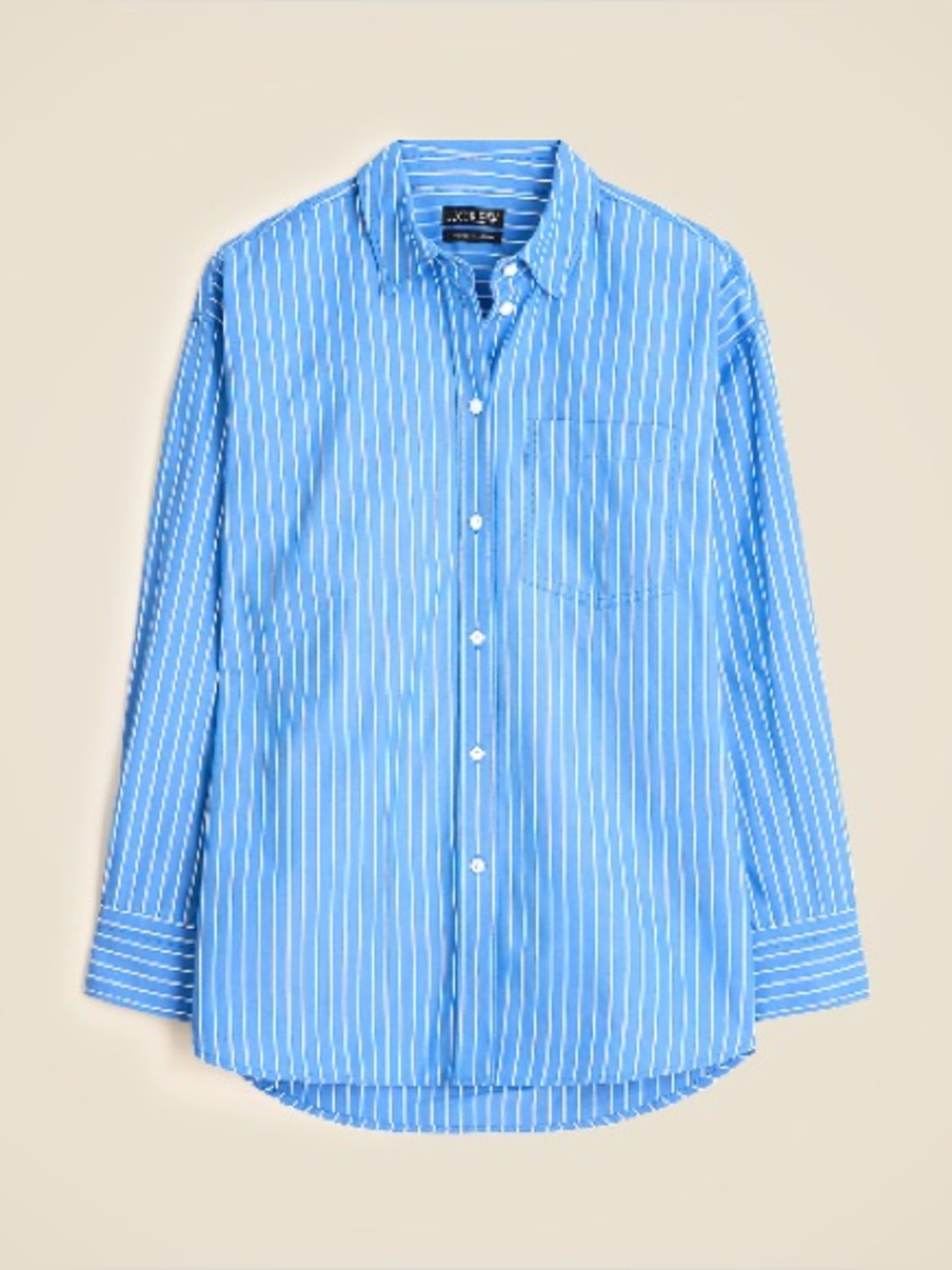 Étienne oversized shirt in striped cotton poplin